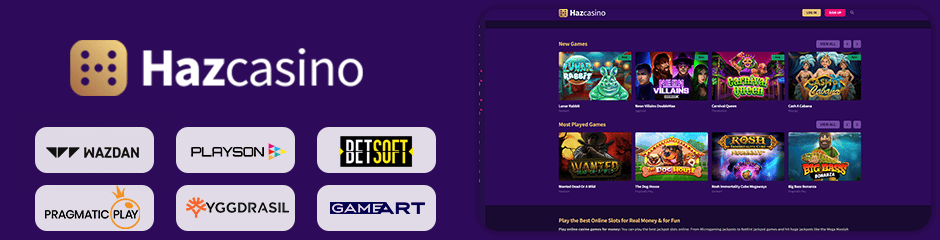Haz Casino games and software