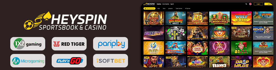 Heyspin Casino games and software