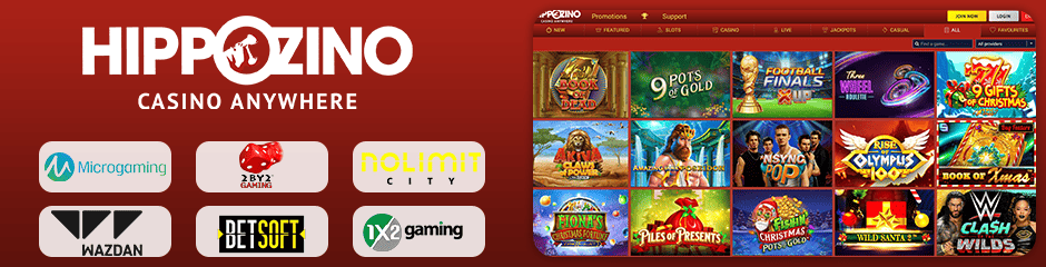 Hippozino Casino games and software