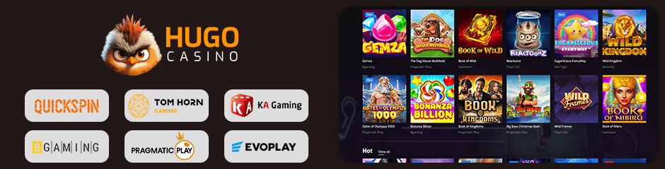 hugo casino games and software