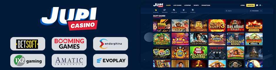 Jupi Casino games and software