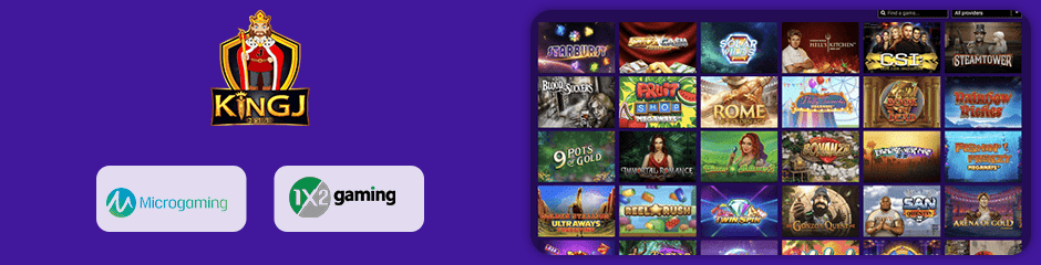 King J Casino games and software