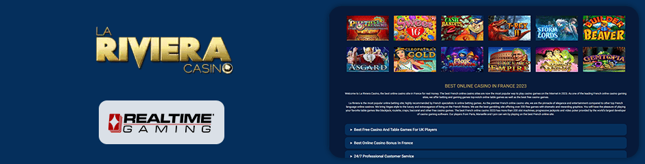 La Riviera Casino games and software