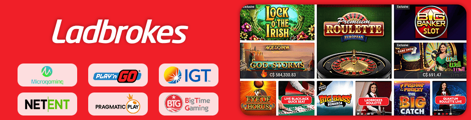 Ladbrokes Casino games and software