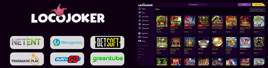 Loco Joker Casino games and software
