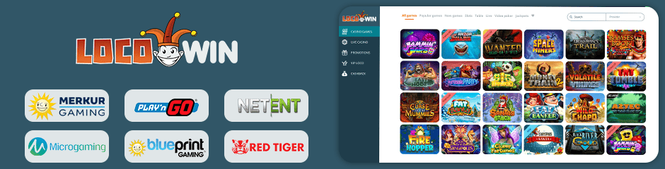 Locowin Casino games and software