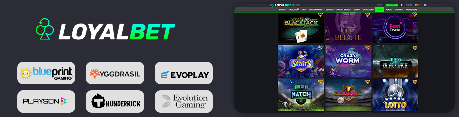 Loyalbet Casino games and software