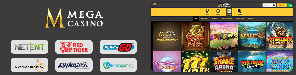mega casino games and software