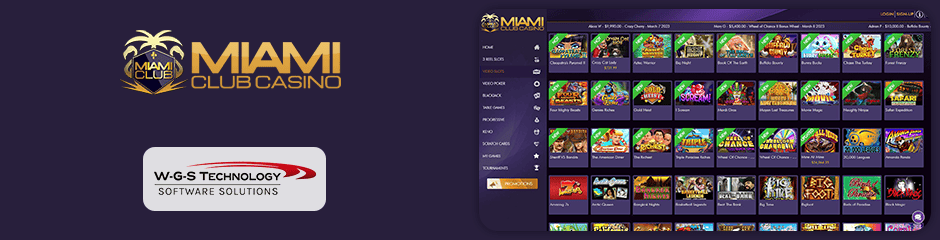 miami club casino games and software