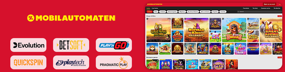 MobileAutomaten Casino games and software