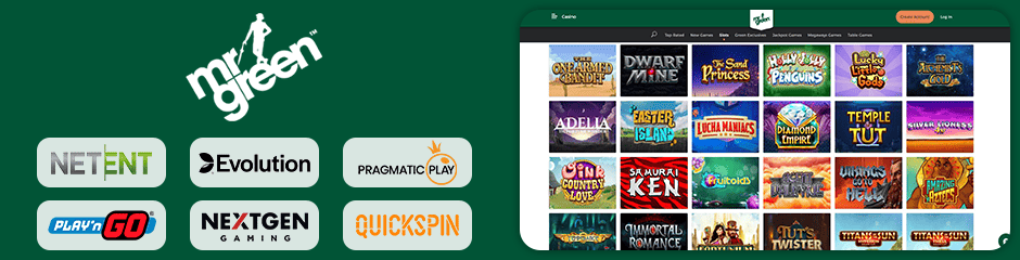 Mr Green Casino games and software