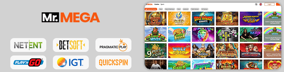 Mr Mega Casino games and software