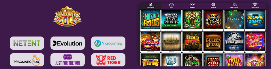 Mummys Gold Casino games and software