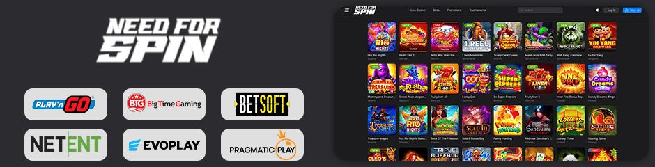 Need for Spin Casino games and software