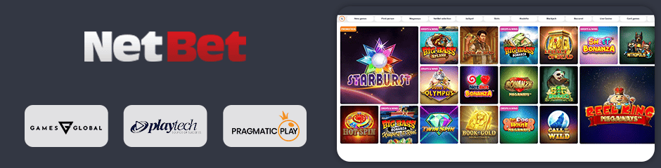 NetBet Casino games and software