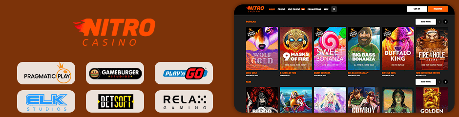 Nitro Casino games and software