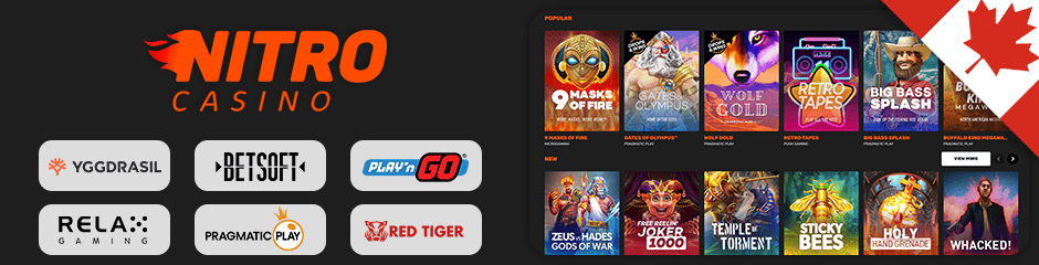 nitro casino games and software