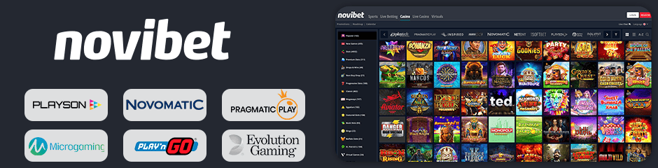 novibet casino games and software