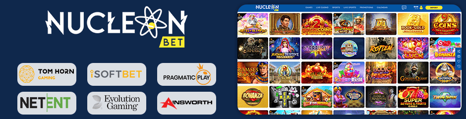 NucleonBet Casino games and software