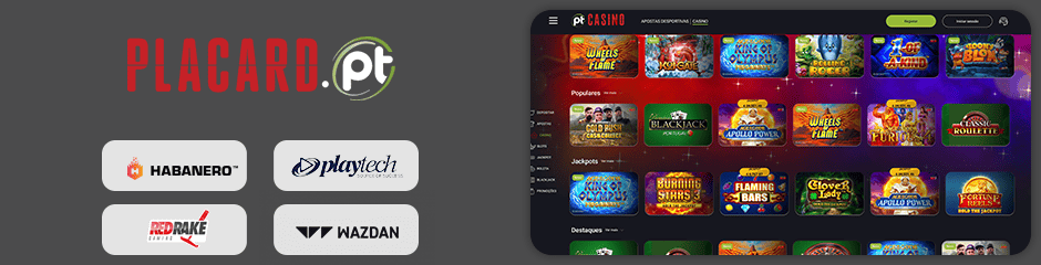 Placard Casino games and software
