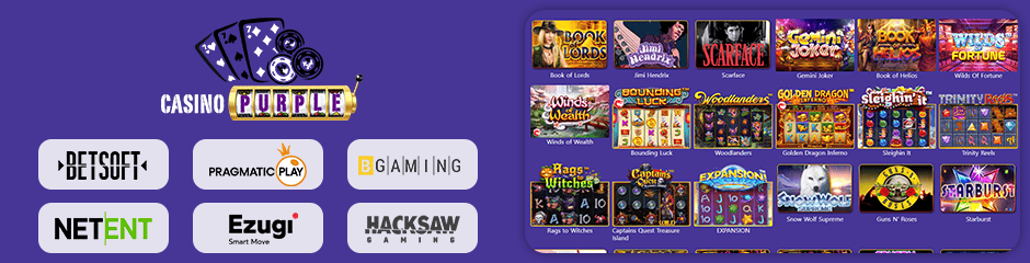 Purple Casino games and software