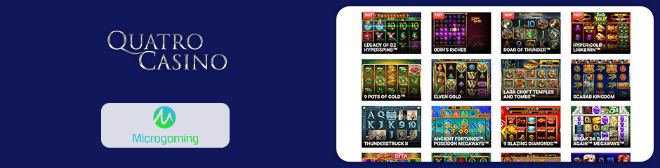 Quatro Casino games and software