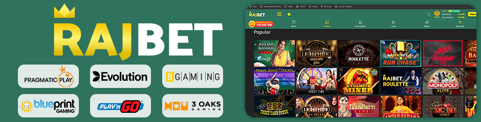 RajBet Casino games and software