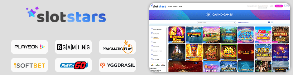 SlotStars Casino games and software