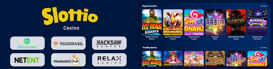 Slottio Casino games and software