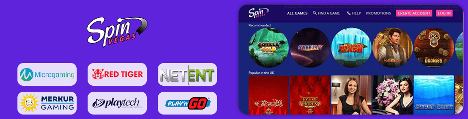 Spin Vegas Casino games and software