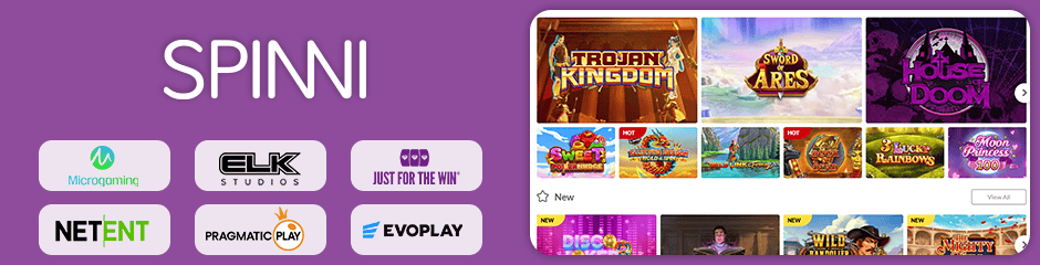 Spinni Casino games and software