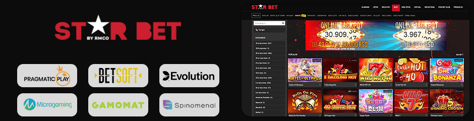 Star Bet Casino games and software