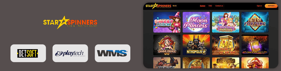 StarSpinners Casino games and software