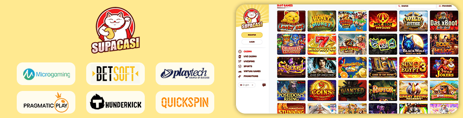 SupaCasi Casino games and software