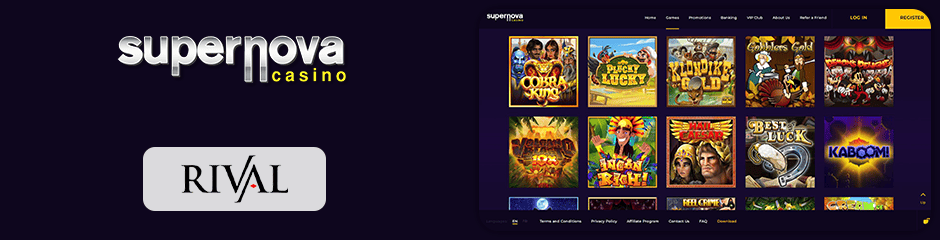 super nova casino games and software