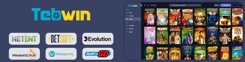 Tebwin Casino games and software