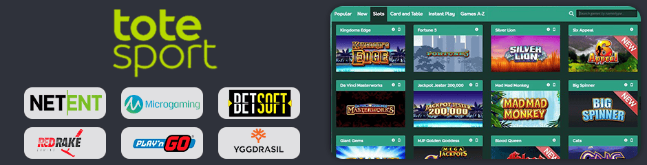 Totesport Casino games and software