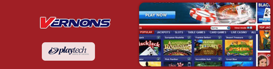 Vernons Casino games and software