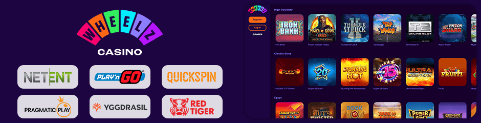 Wheelz Casino games and software