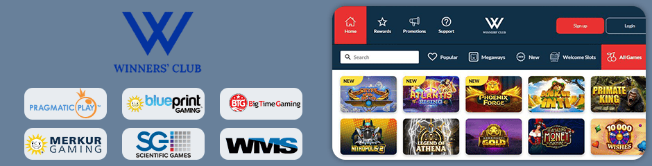 Winners Club Casino games and software