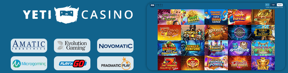yeti casino games and software