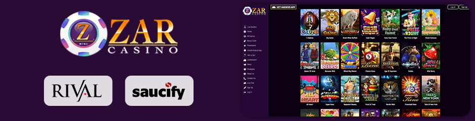 Zar Casino games and software