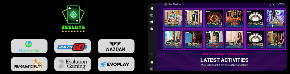 zeslots casino games and software