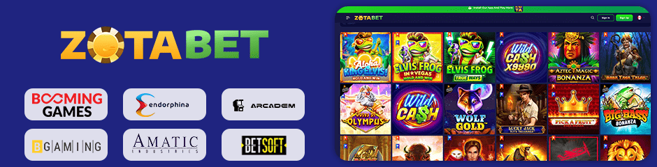 ZotaBet Casino games and software