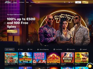 Gangsta Casino website screenshot