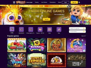 God Bunny Casino website screenshot