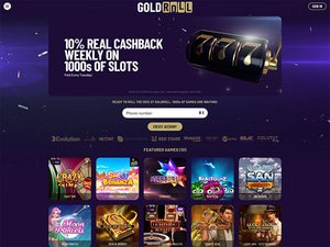 Gold Roll Casino website screenshot