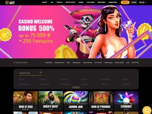 Goldenbet website screenshot