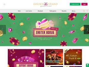 Golden Grand Casino website screenshot