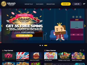Casino Grand Fortune website screenshot